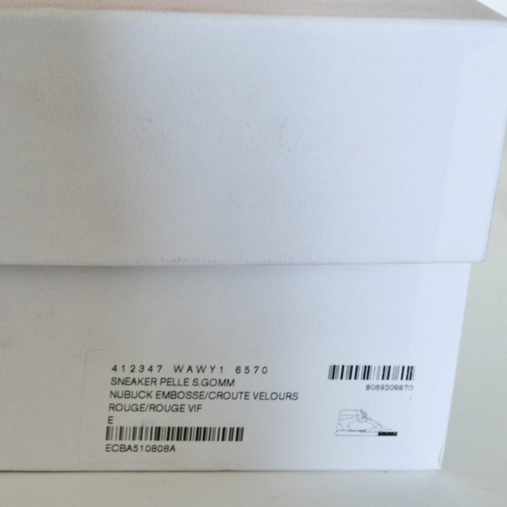NWT BALENCIAGA MENS HITOP SUEDE LEATHER SNEAKERS US 6 EU 39 - Picture 7 of 7